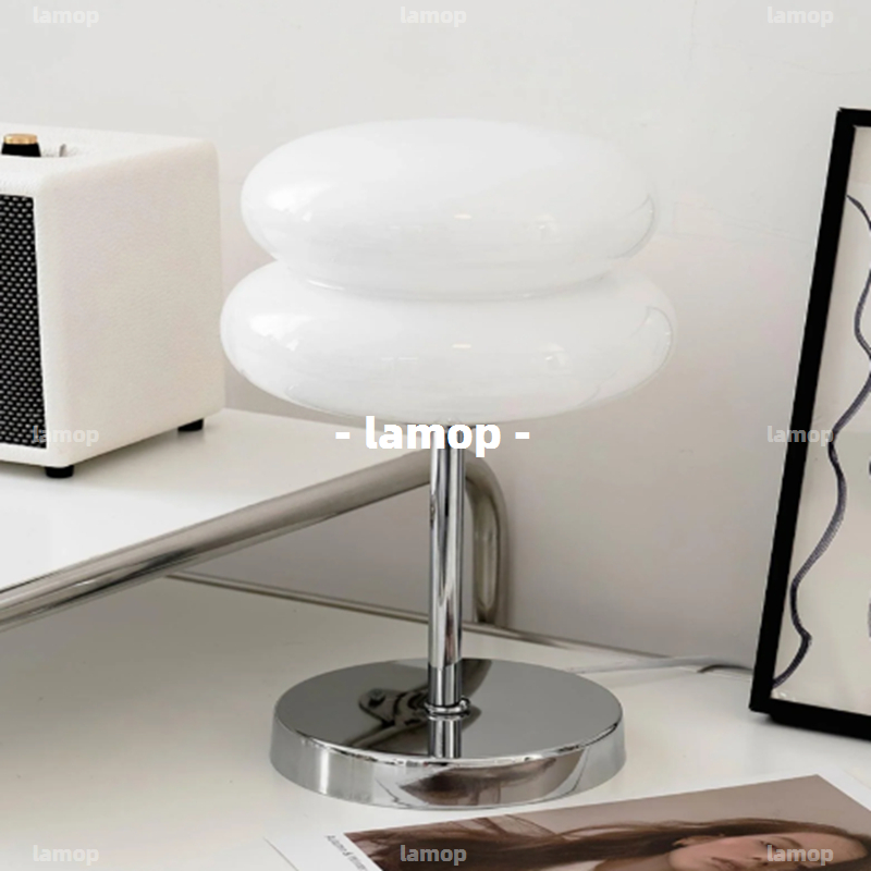 Lighting Decor Bedroom - Lámpara de Mesa Bauhaus Cream-Globe, Estilo
