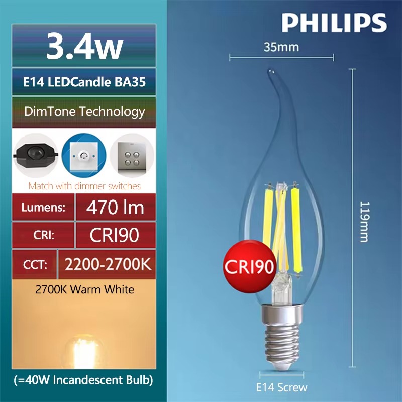 Bombillas LED de filamento PHI - Philips Bulb Led Classic reseña y precio