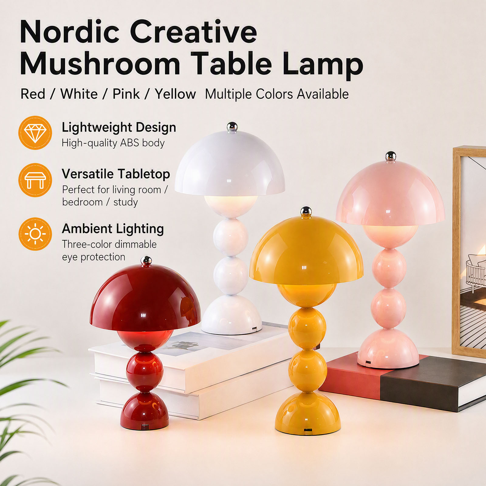 Lámpara de mesa con forma de f - Lighting Decor Bedroom reseña y precio