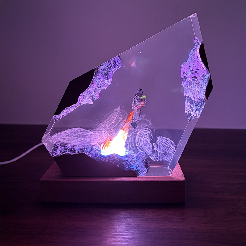 Lámpara de Mesa de Resina con  - Lighting Christmas Decor reseña y precio