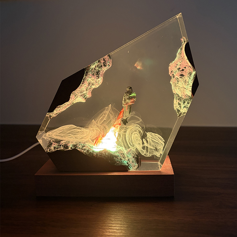 Lámpara de Mesa de Resina con  - Lighting Christmas Decor reseña y precio