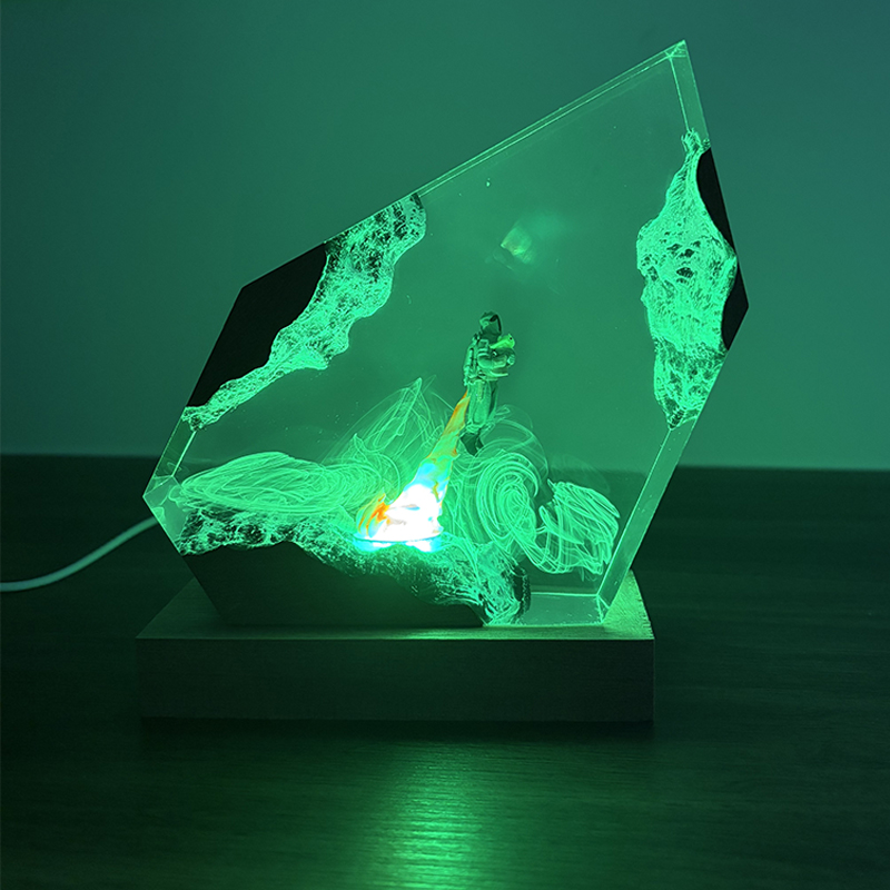 Lámpara de Mesa de Resina con  - Lighting Christmas Decor reseña y precio