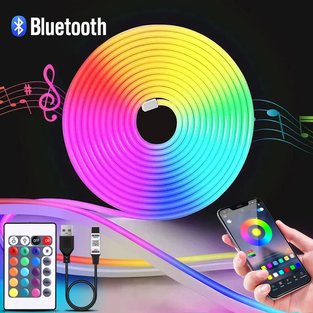 Tira de luces LED de neón RGB  - Lighting Decoration Ideas reseña y precio